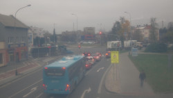 Křižovatka ulic Komenského a Velké Novosady