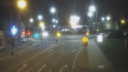 Křižovatka ulic Komenského a Velké Novosady