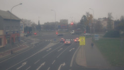 Křižovatka ulic Komenského a Velké Novosady