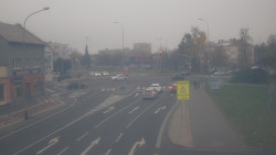 Křižovatka ulic Komenského a Velké Novosady