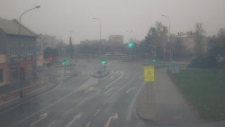 Křižovatka ulic Komenského a Velké Novosady