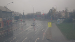 Křižovatka ulic Komenského a Velké Novosady