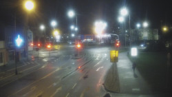 Křižovatka ulic Komenského a Velké Novosady