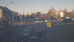 Křižovatka ulic Komenského a Velké Novosady