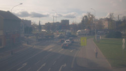 Křižovatka ulic Komenského a Velké Novosady