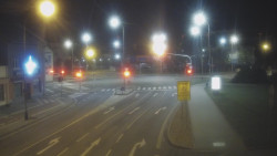 Křižovatka ulic Komenského a Velké Novosady