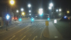 Křižovatka ulic Komenského a Velké Novosady