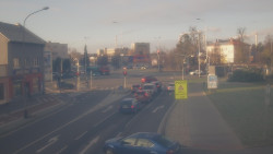 Křižovatka ulic Komenského a Velké Novosady