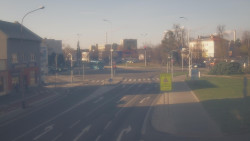 Křižovatka ulic Komenského a Velké Novosady