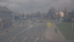 Křižovatka ulic Komenského a Velké Novosady