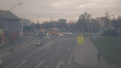 Křižovatka ulic Komenského a Velké Novosady