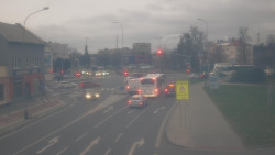 Křižovatka ulic Komenského a Velké Novosady