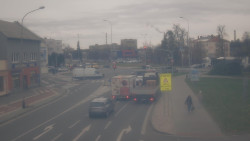 Křižovatka ulic Komenského a Velké Novosady