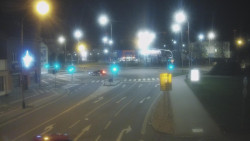 Křižovatka ulic Komenského a Velké Novosady