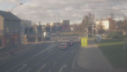 Křižovatka ulic Komenského a Velké Novosady