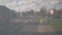 Křižovatka ulic Komenského a Velké Novosady