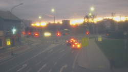 Křižovatka ulic Komenského a Velké Novosady