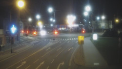 Křižovatka ulic Komenského a Velké Novosady