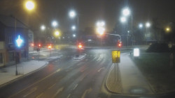 Křižovatka ulic Komenského a Velké Novosady