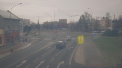 Křižovatka ulic Komenského a Velké Novosady