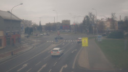 Křižovatka ulic Komenského a Velké Novosady