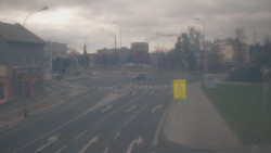 Křižovatka ulic Komenského a Velké Novosady