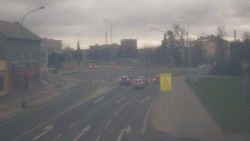 Křižovatka ulic Komenského a Velké Novosady