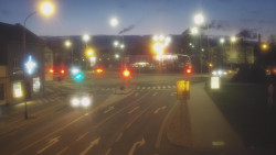 Křižovatka ulic Komenského a Velké Novosady