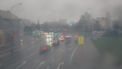 Křižovatka ulic Komenského a Velké Novosady