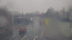 Křižovatka ulic Komenského a Velké Novosady