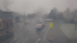 Křižovatka ulic Komenského a Velké Novosady