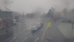 Křižovatka ulic Komenského a Velké Novosady