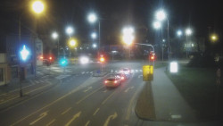 Křižovatka ulic Komenského a Velké Novosady