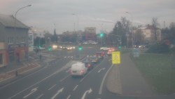 Křižovatka ulic Komenského a Velké Novosady