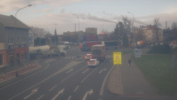 Křižovatka ulic Komenského a Velké Novosady