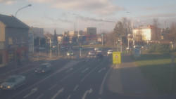 Křižovatka ulic Komenského a Velké Novosady