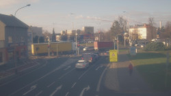 Křižovatka ulic Komenského a Velké Novosady