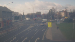 Křižovatka ulic Komenského a Velké Novosady