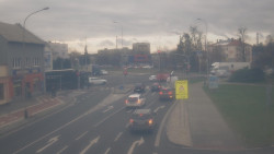 Křižovatka ulic Komenského a Velké Novosady