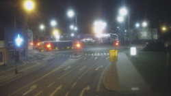 Křižovatka ulic Komenského a Velké Novosady