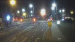 Křižovatka ulic Komenského a Velké Novosady