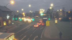 Křižovatka ulic Komenského a Velké Novosady