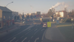 Křižovatka ulic Komenského a Velké Novosady