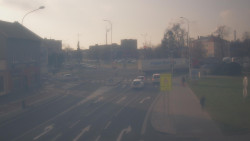 Křižovatka ulic Komenského a Velké Novosady