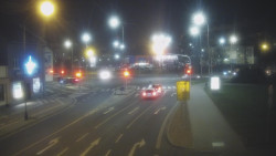 Křižovatka ulic Komenského a Velké Novosady