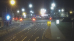 Křižovatka ulic Komenského a Velké Novosady