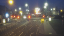 Křižovatka ulic Komenského a Velké Novosady