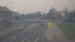 Křižovatka ulic Komenského a Velké Novosady