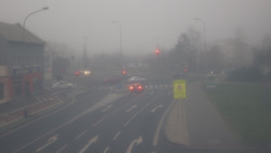 Křižovatka ulic Komenského a Velké Novosady