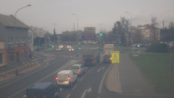 Křižovatka ulic Komenského a Velké Novosady